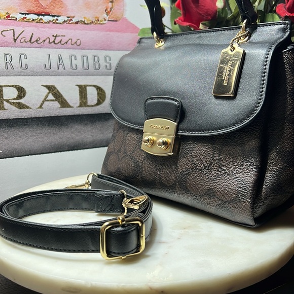 COACH AVARY CROSSBODY IN SIGNATURE CANVAS EUC - Picture 16 of 17